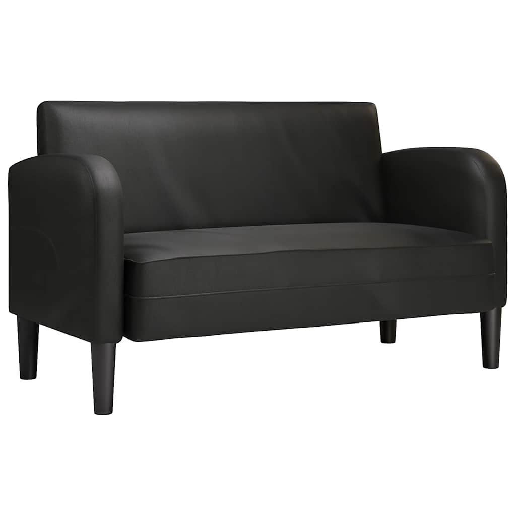 καναπές Loveseat Μαύρο 110 cm Faux Leather - Pakobazaar