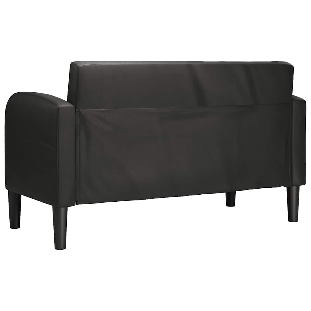 καναπές Loveseat Μαύρο 110 cm Faux Leather - Pakobazaar