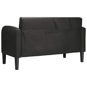 καναπές Loveseat Μαύρο 110 cm Faux Leather - Pakobazaar