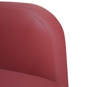 Καναπές Loveseat Μπορντό 110 εκ. Συνθετικό δέρμα - Pakobazaar