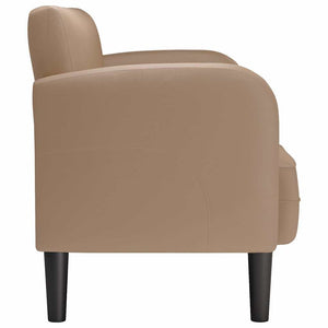 Καναπές Loveseat Καπουτσίνο 110 εκ. Συνθετικό δέρμα