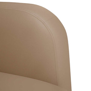 Καναπές Loveseat Καπουτσίνο 110 εκ. Συνθετικό δέρμα