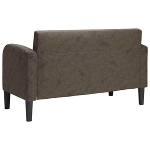Καναπές Loveseat Σκούρο Γκρι 110 εκ. Συνθετικό δέρμα