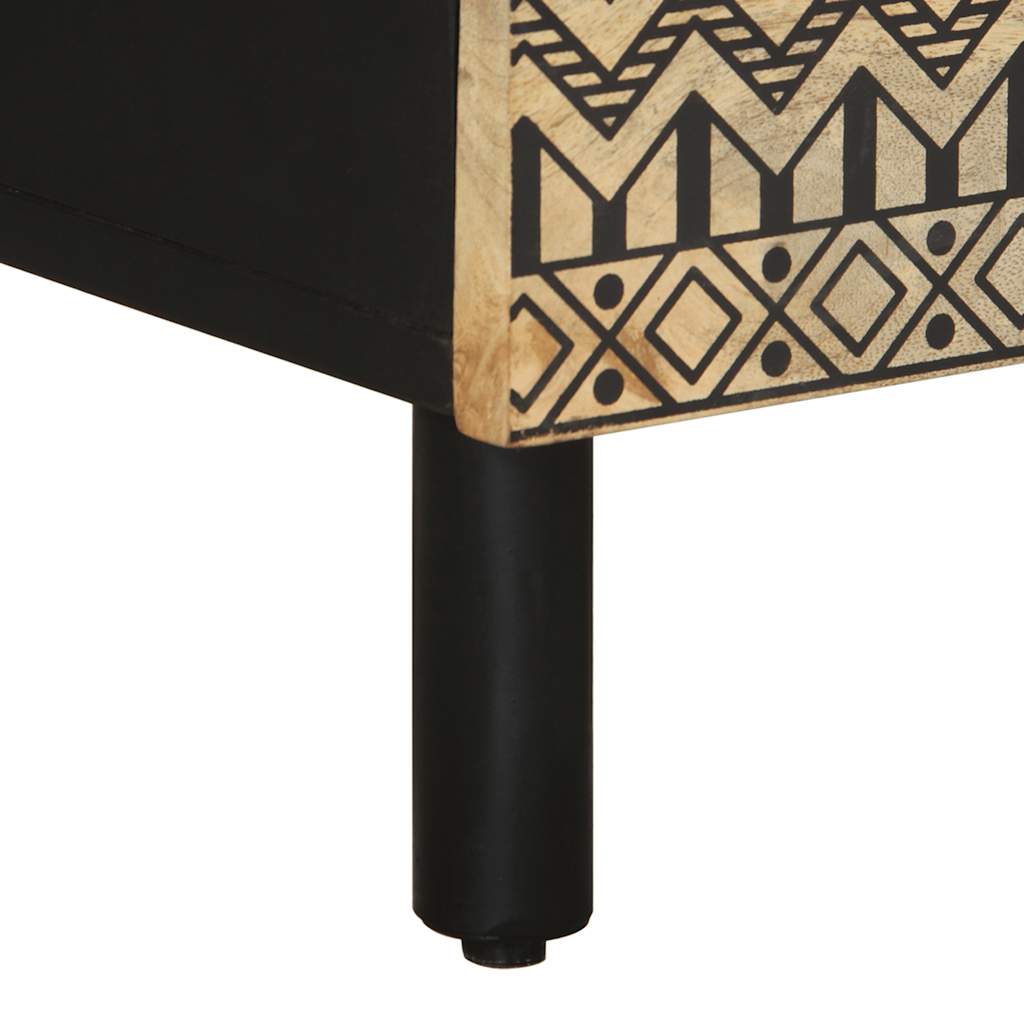 Ντουλάπια κρεβατιού 2 τεμάχια Μαύρο 40x33,5x46 cm - Pakobazaar