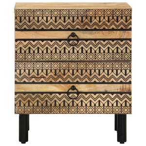 Ντουλάπια κρεβατιού 2 τεμάχια Μαύρο 40x33,5x46 cm - Pakobazaar