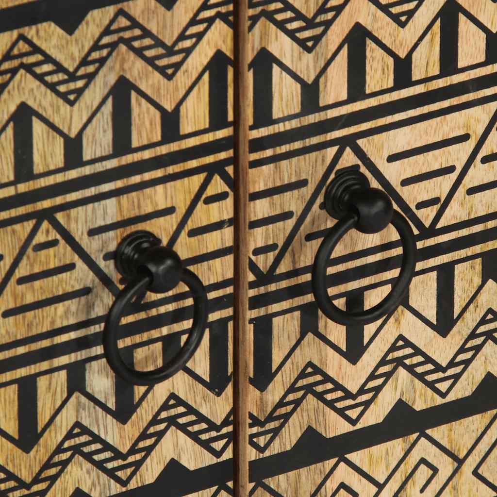 Μπουφές 60x33,5x75 εκ. από Μασίφ Ακατέργαστο Ξύλο Μάνγκο - Pakobazaar