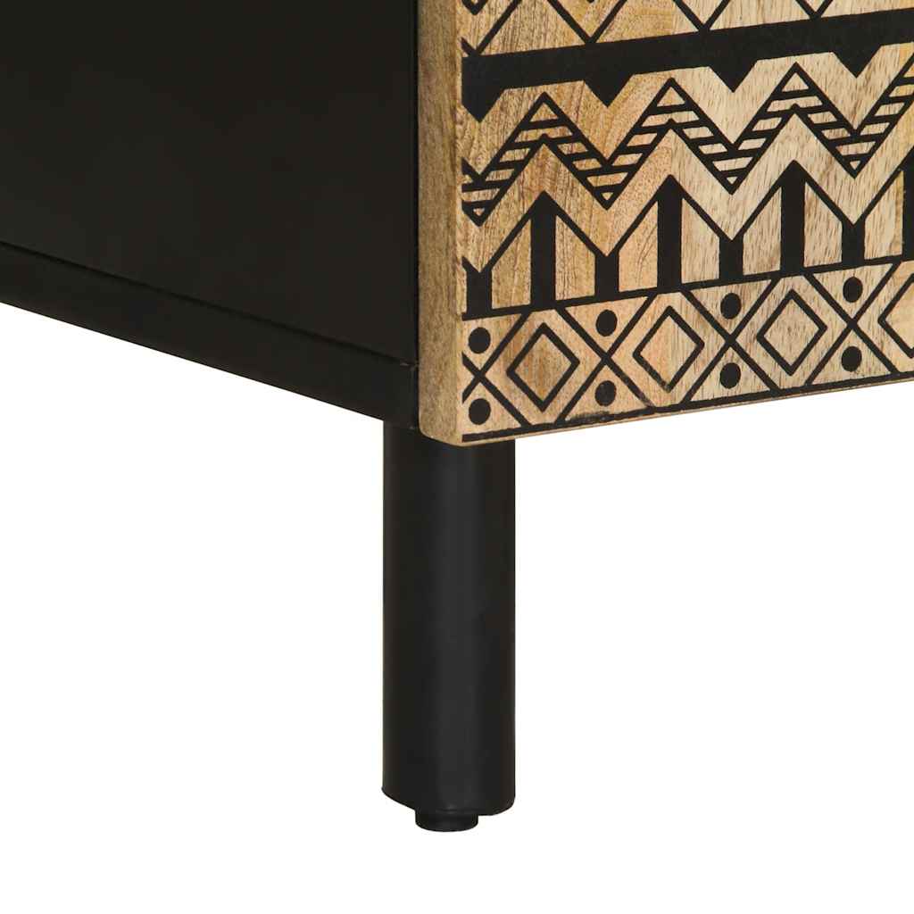 Μπουφές 60x33,5x75 εκ. από Μασίφ Ακατέργαστο Ξύλο Μάνγκο