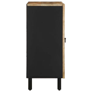 Μπουφές 90x33,5x75 εκ. από Μασίφ Ακατέργαστο Ξύλο Μάνγκο
