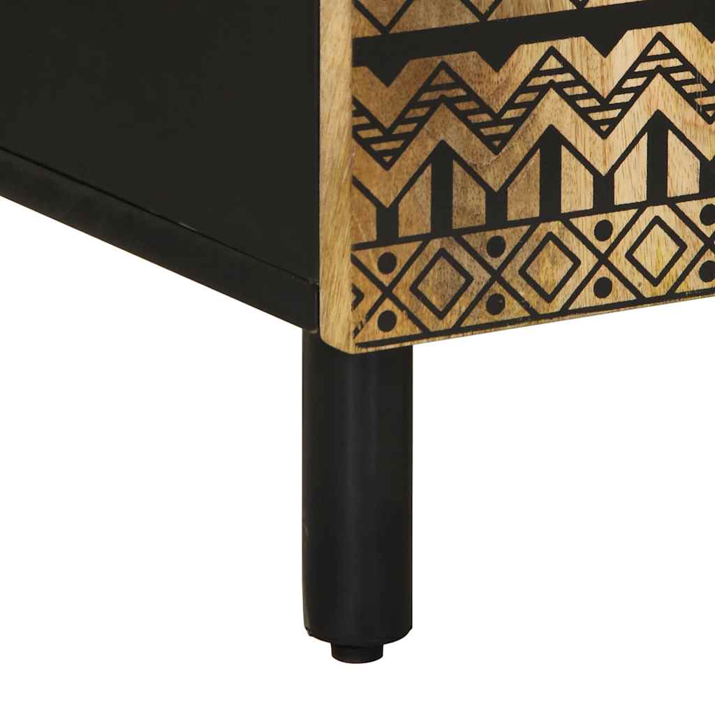 Μπουφές 90x33,5x75 εκ. από Μασίφ Ακατέργαστο Ξύλο Μάνγκο - Pakobazaar