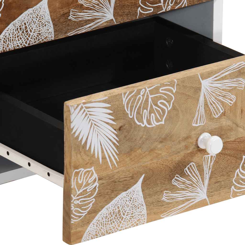 Κομοδίνα 2 τεμάχια 40x33,5x46 cm μασίφ ξύλο Mango - Pakobazaar