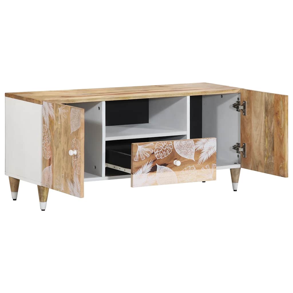 ντουλάπι τηλεόρασης  105x33,5x46 cm μασίφ ξύλο Mango