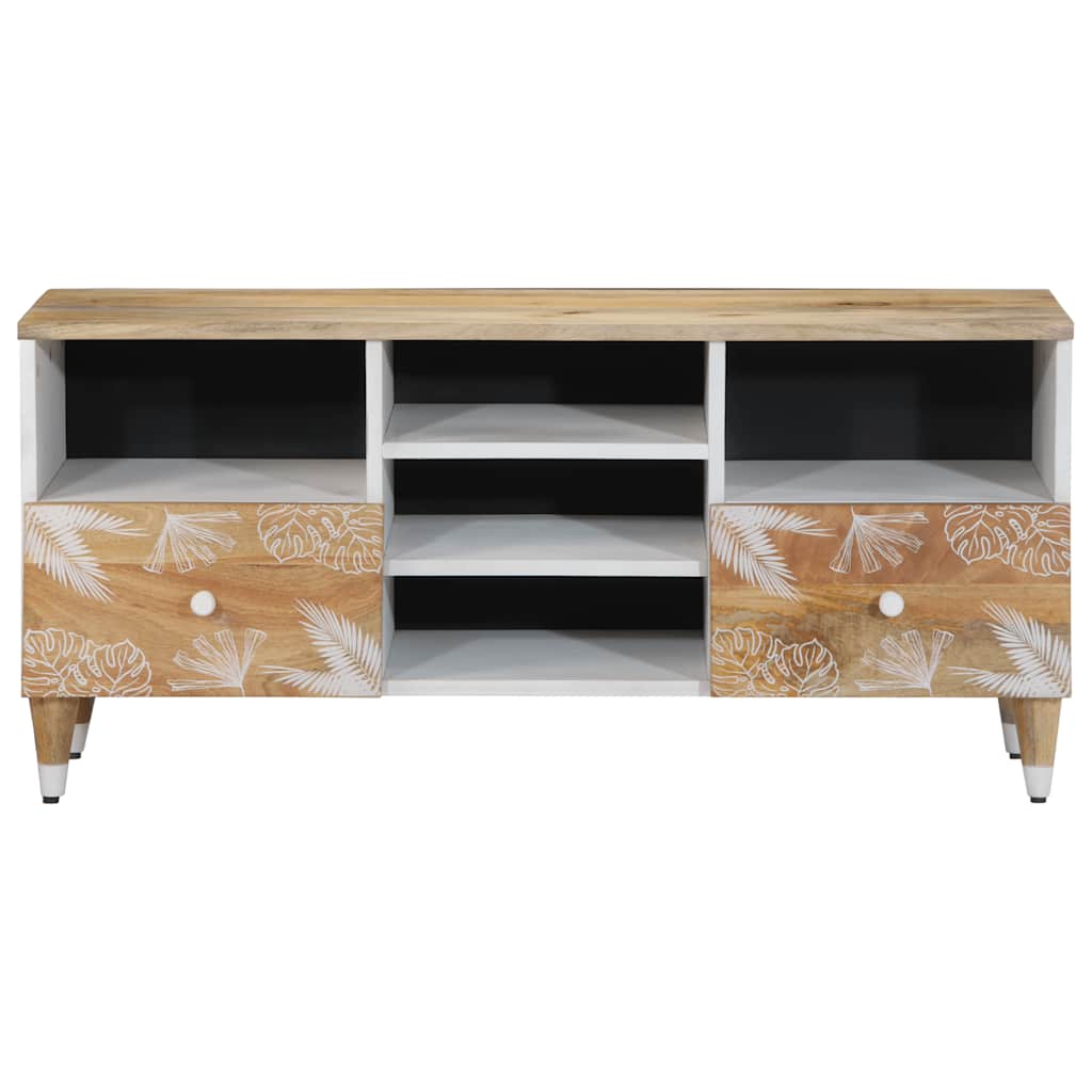 ντουλάπι τηλεόρασης  100x33,5x46 cm μασίφ ξύλο Mango