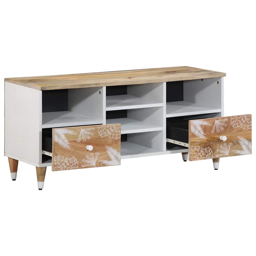 ντουλάπι τηλεόρασης  100x33,5x46 cm μασίφ ξύλο Mango