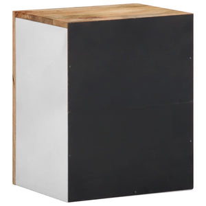 κρεμαστό ντουλάπι μπάνιου 38x33,5x48 cm μασίφ ξύλο Mango - Pakobazaar