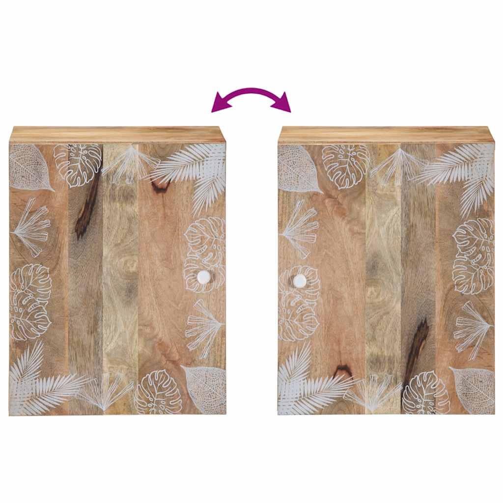 κρεμαστό ντουλάπι μπάνιου 38x33,5x48 cm μασίφ ξύλο Mango