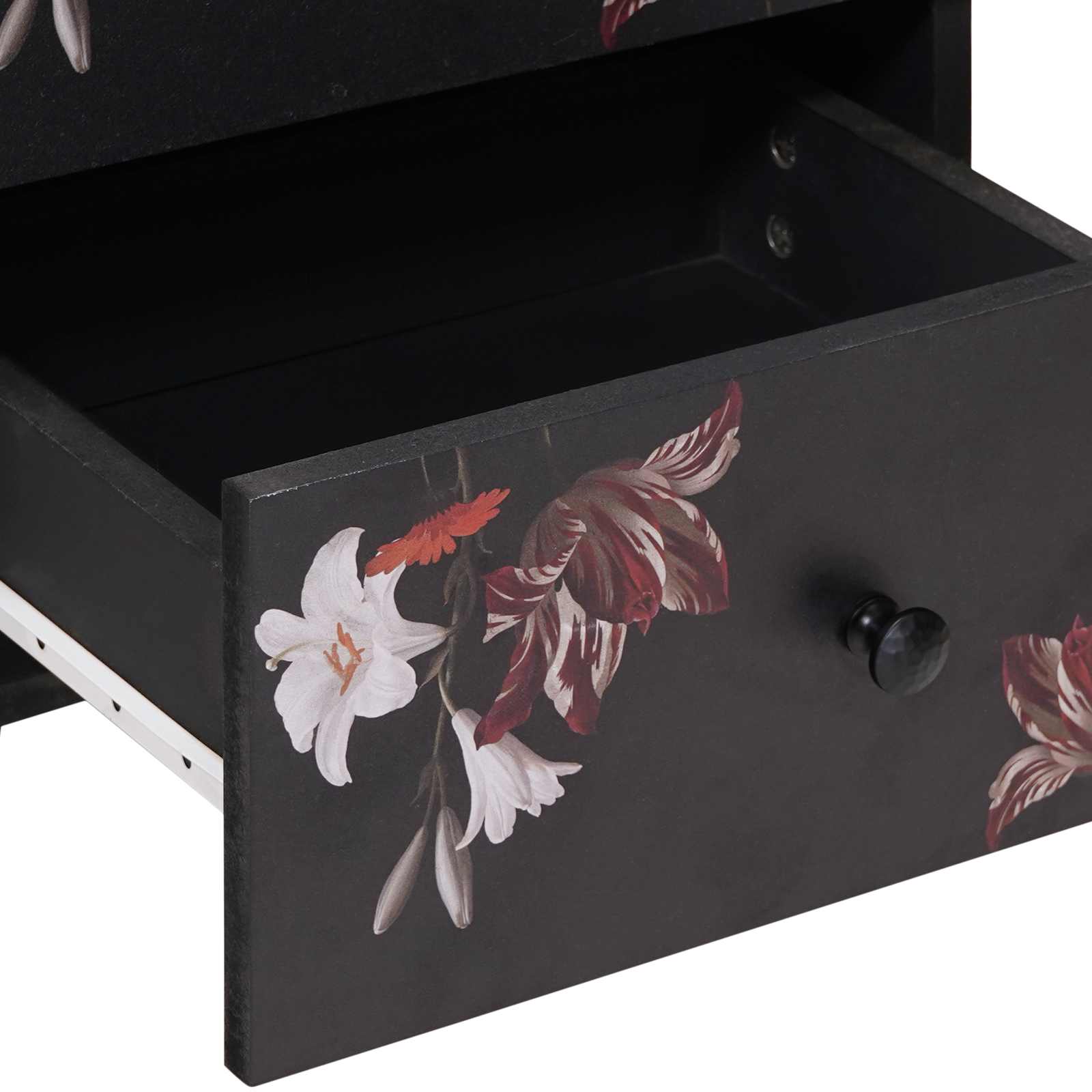 Κομοδίνο με συρτάρι Καφέ 40 x 33,5 x 46 εκ Στερεό ξύλο μάνγκο