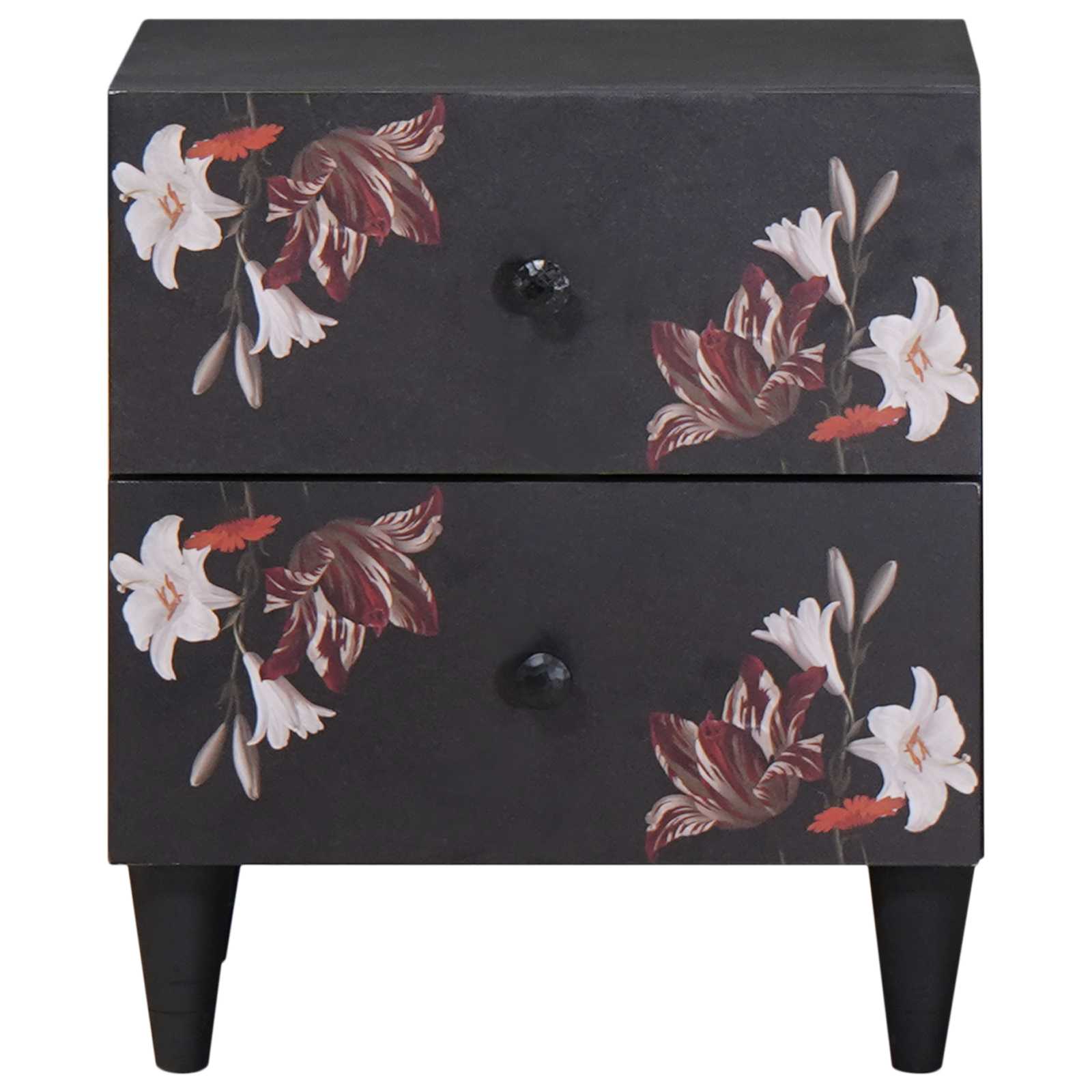 Κομοδίνο 2 pcs Καφέ 40 x 33,5 x 46 εκ Στερεό ξύλο μάνγκο