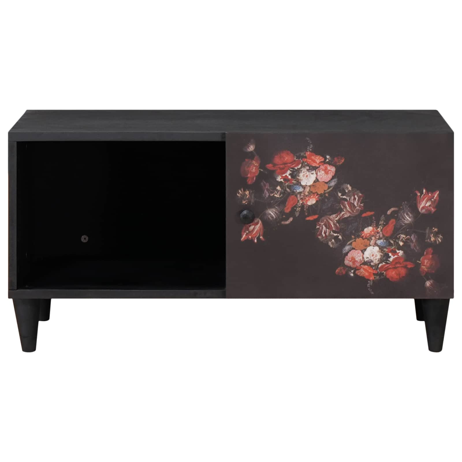 Τραπεζάκι σαλονιού Πολύχρωμο 80 x 50 x 40 cm Στερεό ξύλο μάνγκο