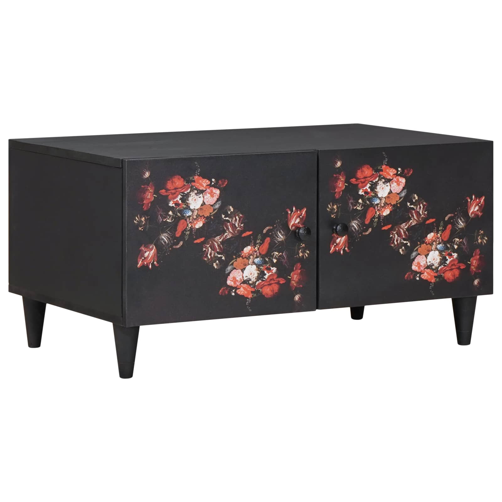 Τραπεζάκι σαλονιού Πολύχρωμο 80 x 50 x 40 cm Στερεό ξύλο μάνγκο