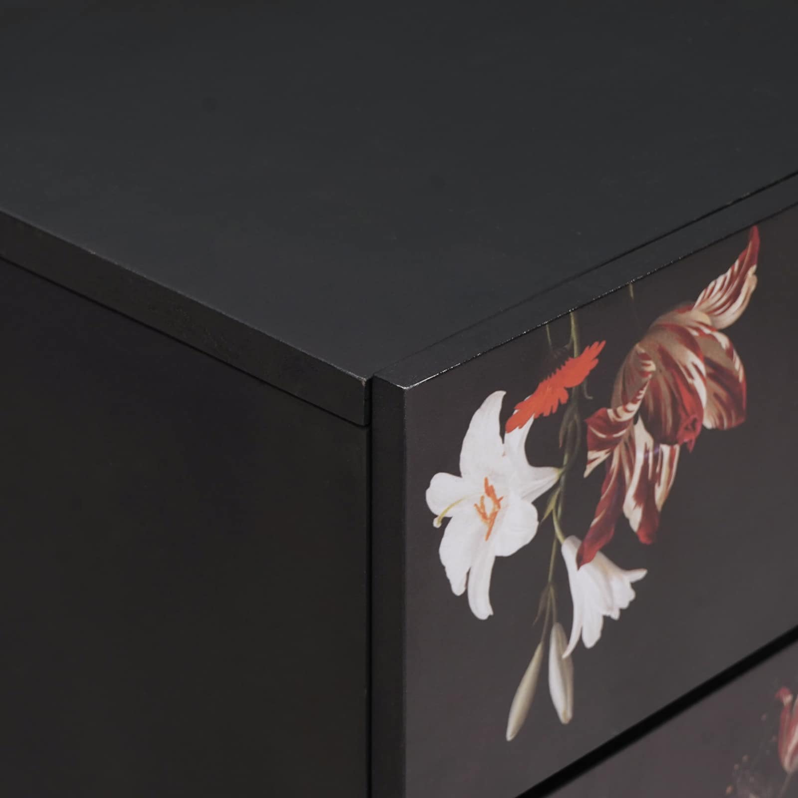 Κομοδίνο Πολύχρωμο 50 x 33 x 60 εκ Στερεό ξύλο μάνγκο