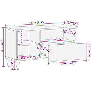 Ντουλάπες Αποθήκευσης Πολύχρωμο 80 x 33,5 x 46 εκ.