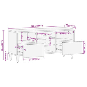 Ντουλάπες Αποθήκευσης Πολύχρωμο 100 x 33,5 x 46 εκ