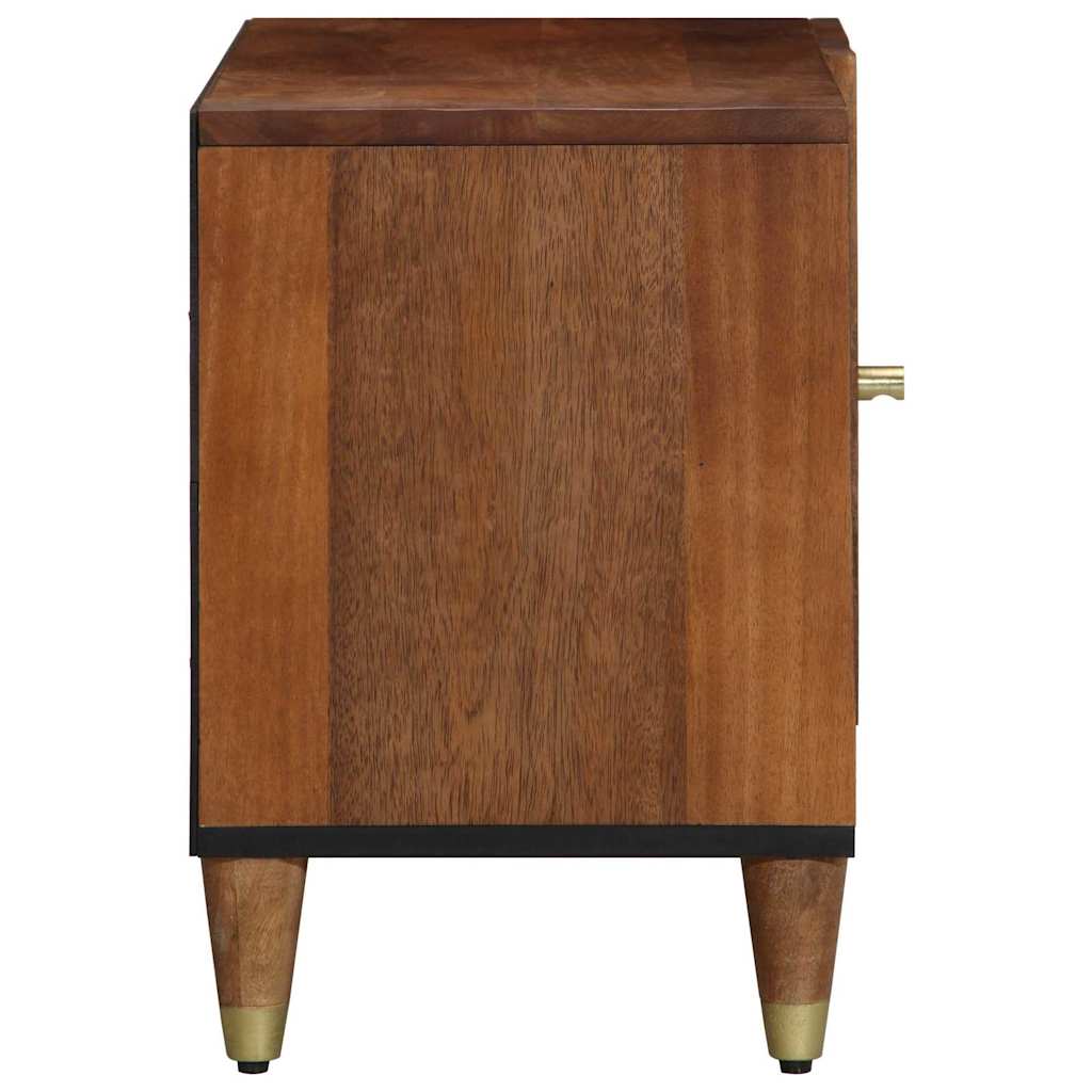 Ντουλάπι TV Μέλι Καφέ 80 x 33 x 46 εκ Στερεό ξύλο μάνγκο