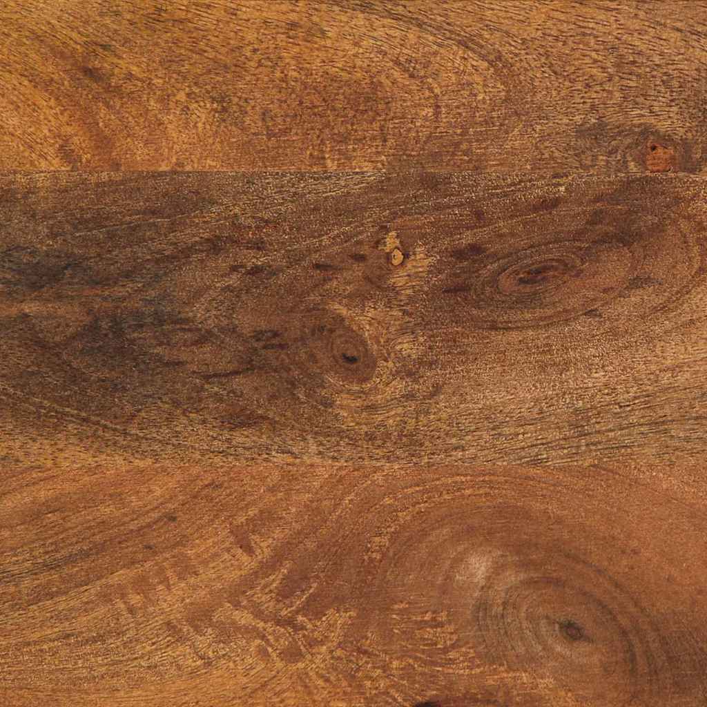 Πλαϊνό γραφείο με ράφι Καφέ 60 x 33 x 75 cm Στερεό ξύλο μάνγκο