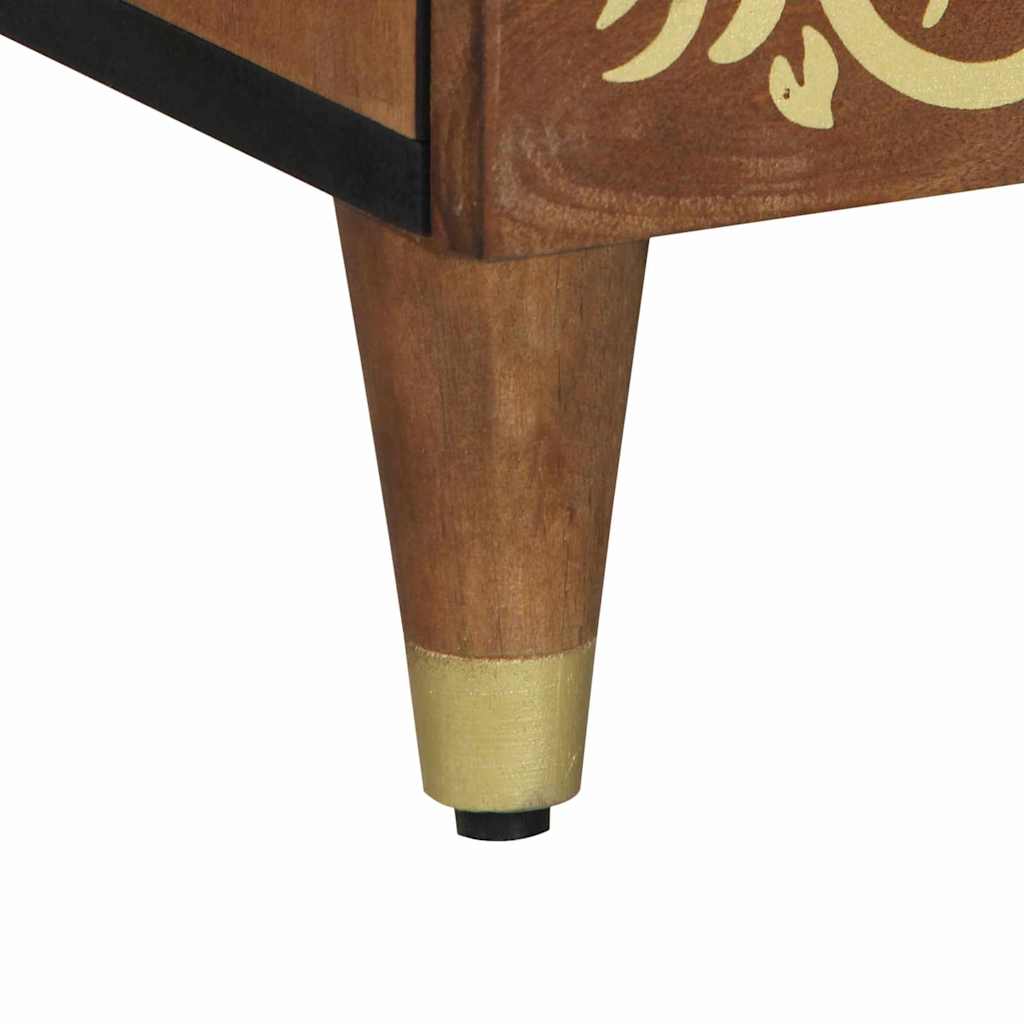 Highboard με συρτάρι Καφέ 60 x 33 x 100 εκ. Στερεό ξύλο μάνγκο - Pakobazaar