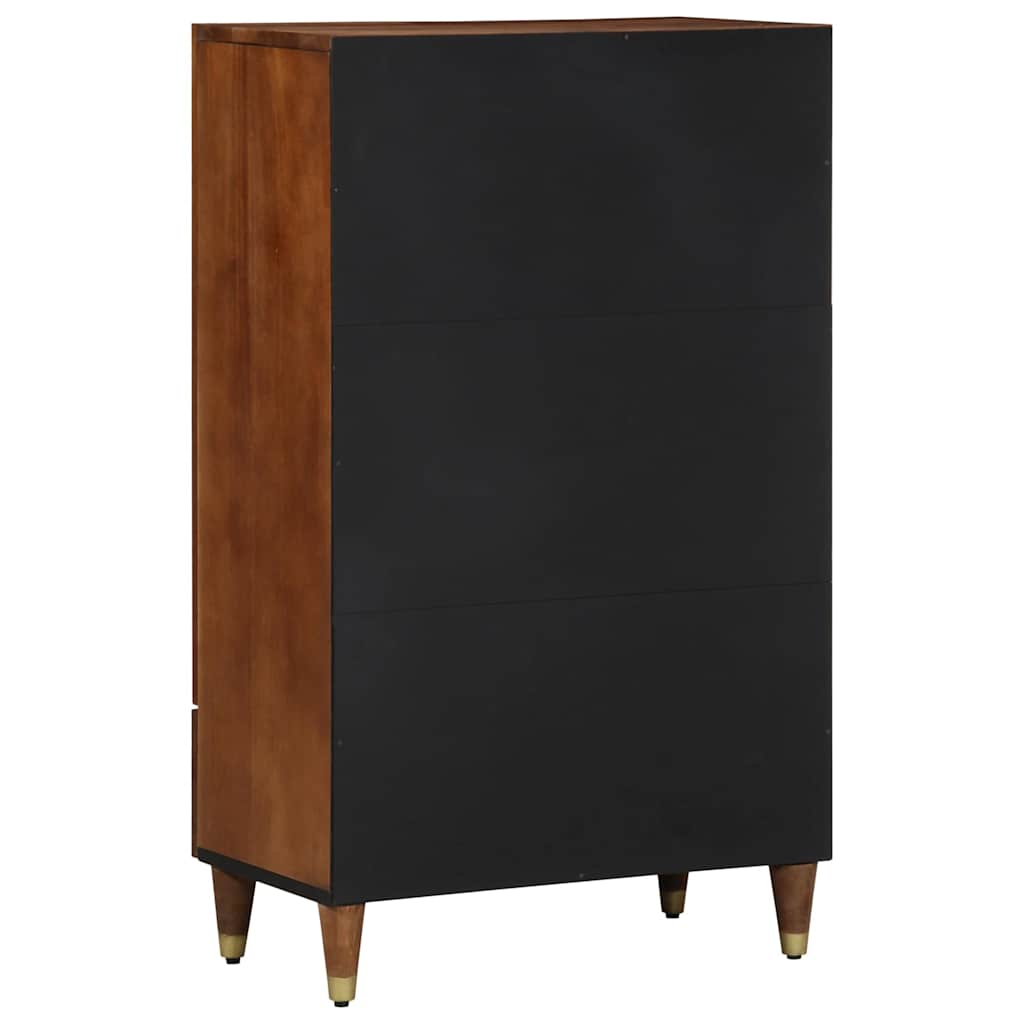 Highboard με συρτάρι Καφέ 60 x 33 x 100 εκ. Στερεό ξύλο μάνγκο - Pakobazaar
