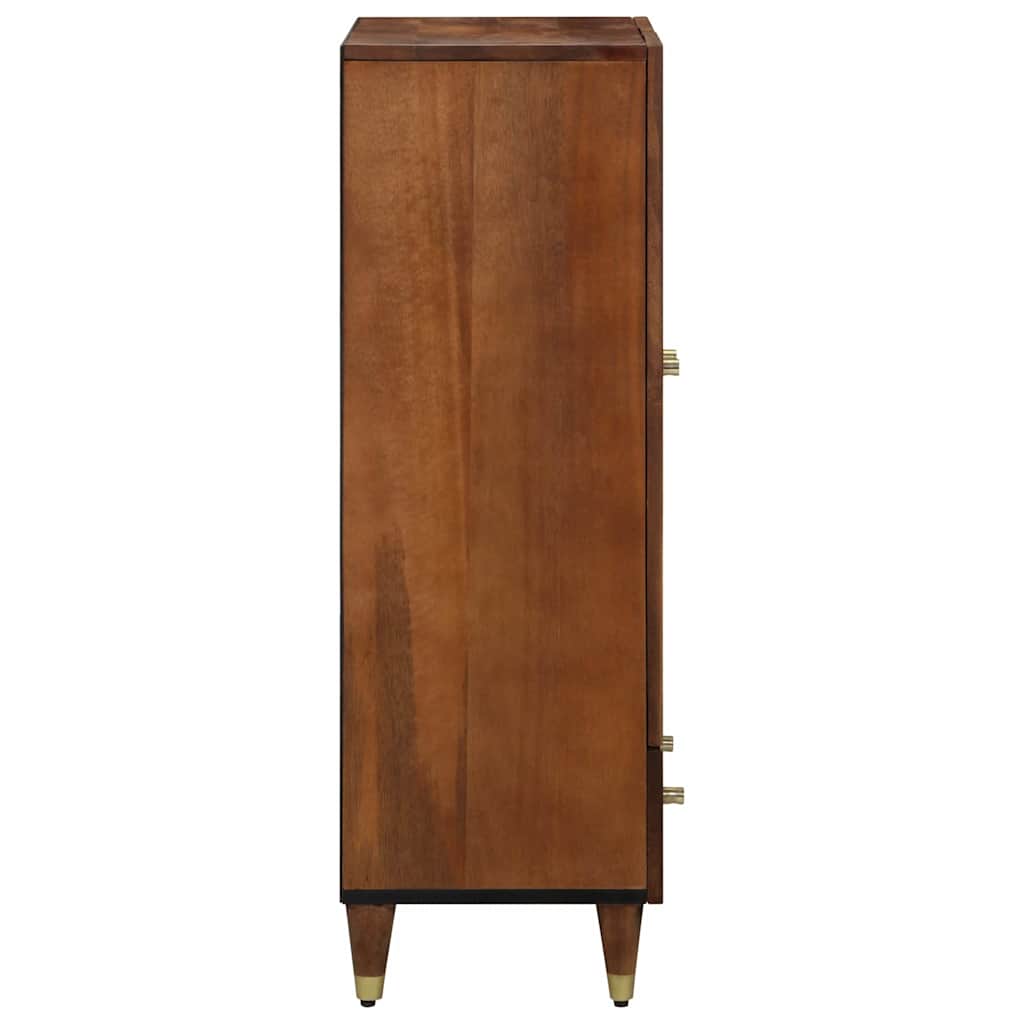 Highboard με συρτάρι Καφέ 60 x 33 x 100 εκ. Στερεό ξύλο μάνγκο - Pakobazaar
