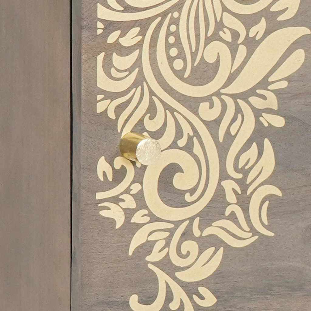 Κομοδίνο με Πόρτα 2 pcs Γκρι 40 x 33 x 46 εκ.