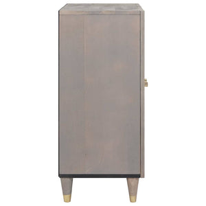 Πλαϊνό γραφείο Γκρι και Χρυσό 60 x 33 x 75 cm
