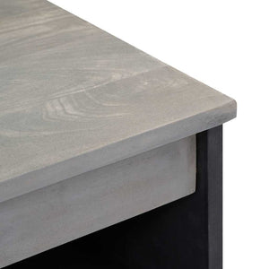Πλαϊνό γραφείο Γκρι και Χρυσό 60 x 33 x 75 cm