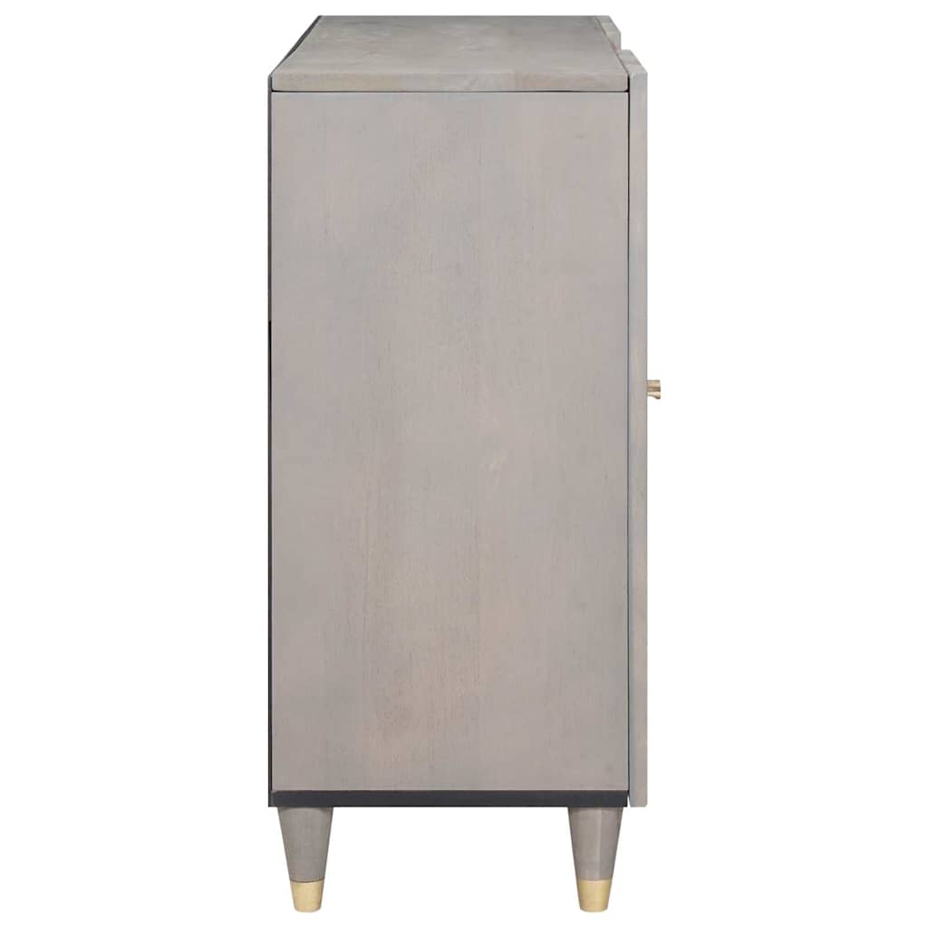 Πλαϊνό γραφείο με ράφι με πόρτα Γκρι και Χρυσό 90 x 33 x 75 εκ