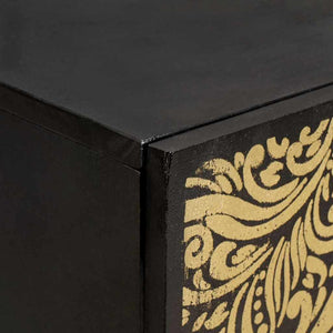 Πλαϊνό γραφείο Μαύρο 60 x 33 x 75 cm Στερεό ξύλο μάνγκο - Pakobazaar