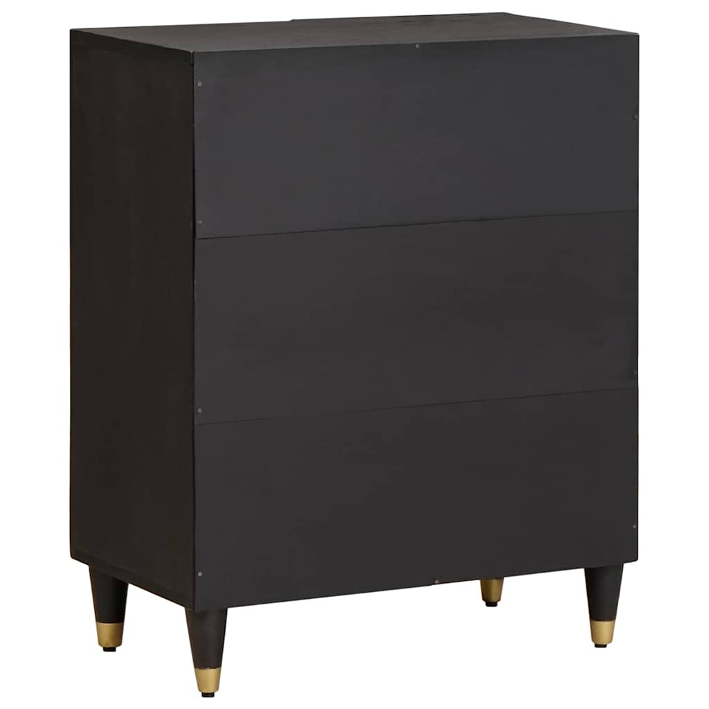 Πλαϊνό γραφείο Μαύρο 60 x 33 x 75 cm Στερεό ξύλο μάνγκο - Pakobazaar
