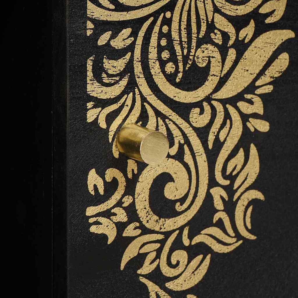 Τραπεζάκι σαλονιού Μαύρο 100 x 54 x 40 εκ Στερεό ξύλο μάνγκο