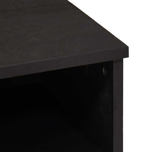 Ντουλάπι TV με ράφι Μαύρο 100 x 33 x 46 εκ Στερεό ξύλο μάνγκο