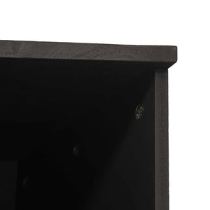 Ντουλάπι Μπάνιου Μαύρο 38 x 33 x 160 εκ. Στερεό ξύλο μάνγκο - Pakobazaar