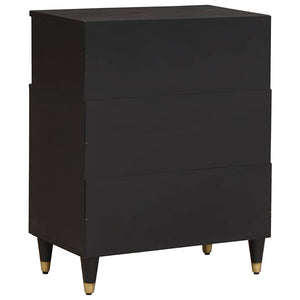 Πλαϊνό γραφείο Μαύρο 60 x 33 x 75 cm Στερεό ξύλο μάνγκο
