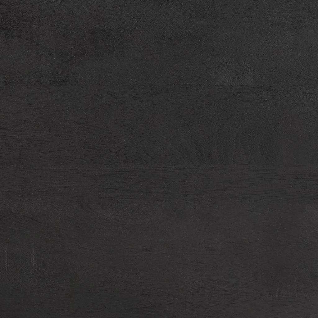 Πλαϊνό γραφείο με ράφι Μαύρο 60 x 33 x 75 cm Στερεό ξύλο μάνγκο