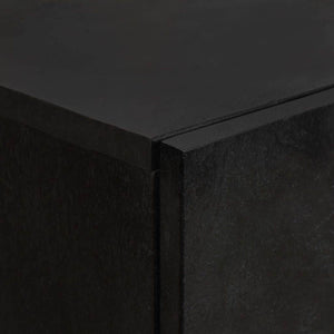 Highboard Μαύρο 60 x 33 x 100 εκ. Στερεό ξύλο μάνγκο