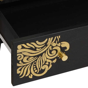 Highboard Μαύρο 60 x 33 x 100 εκ. Στερεό ξύλο μάνγκο
