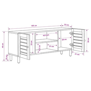 Ντουλάπες Αποθήκευσης Φυσικό 105 x 33 x 46 εκ. - Pakobazaar