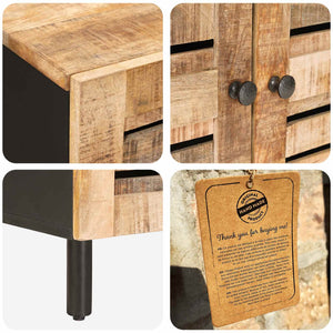 Ντουλάπες Αποθήκευσης 60 x 33 x 75 cm Στερεό ξύλο μάνγκο Φυσικό - Pakobazaar