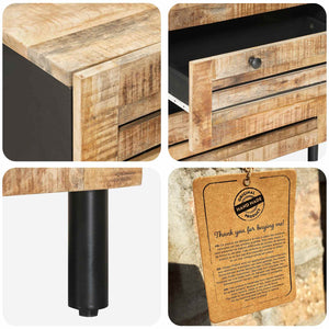 Ντουλάπες Αποθήκευσης 60 x 33 x 75 cm Στερεό ξύλο μάνγκο Φυσικό - Pakobazaar
