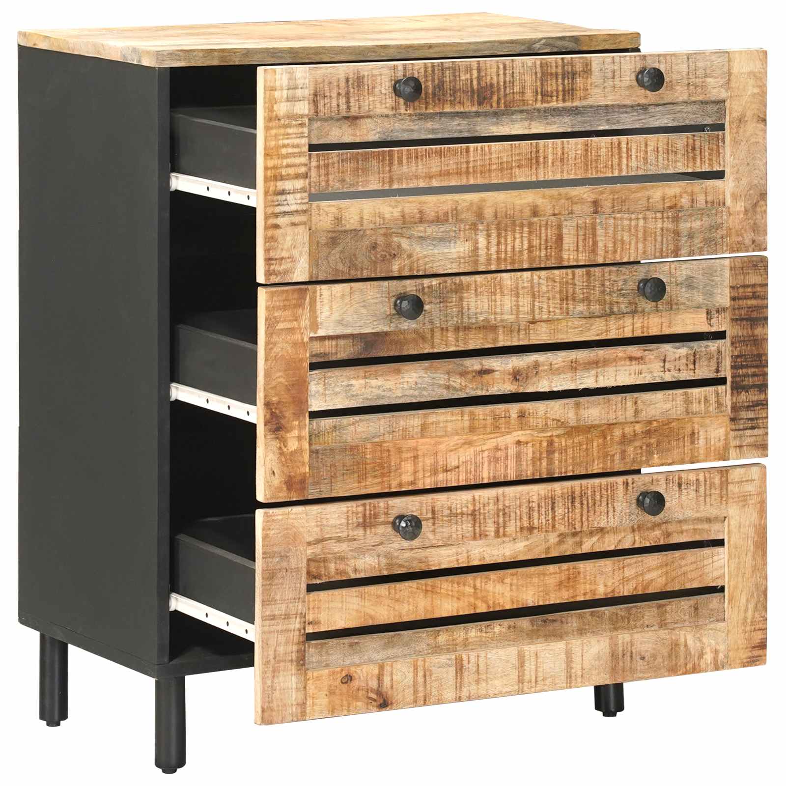Ντουλάπες Αποθήκευσης 60 x 33 x 75 cm Στερεό ξύλο μάνγκο Φυσικό - Pakobazaar
