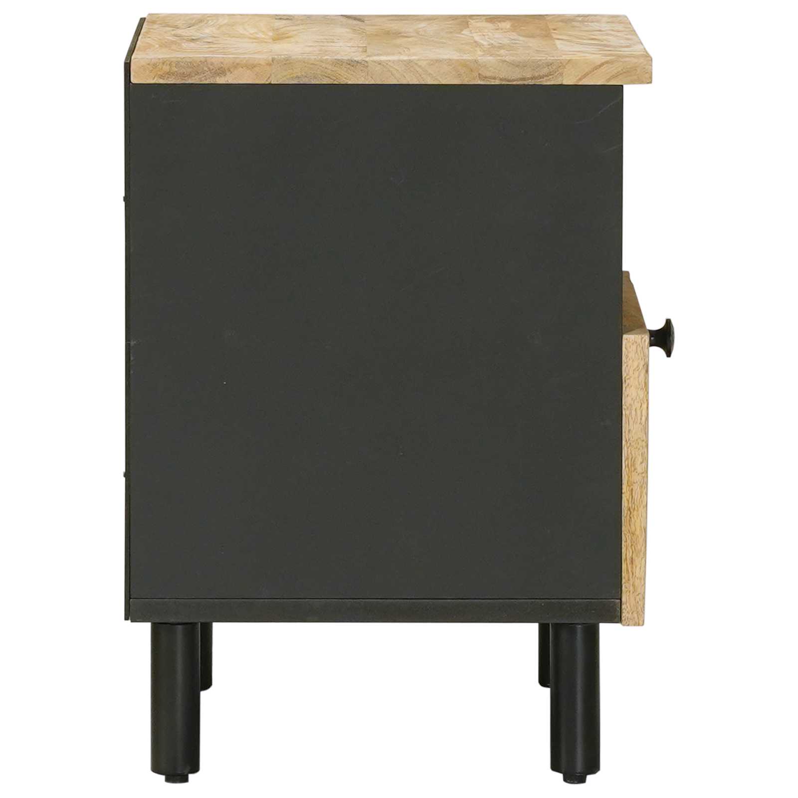 Κομοδίνο 2 pcs Καφέ 40 x 33 x 46 εκ. Στερεό ξύλο μάνγκο - Pakobazaar
