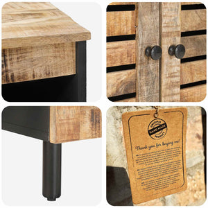 Ντουλάπες Αποθήκευσης Φυσικό 60 x 33 x 75 cm Στερεό ξύλο μάνγκο - Pakobazaar